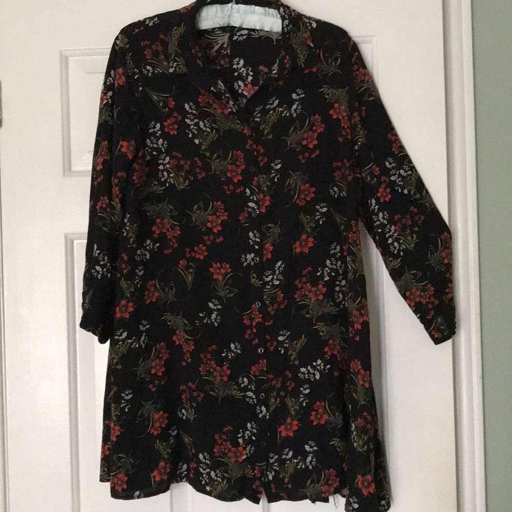 Zara tunic/mini dress, flared, size M. GUC Premium Denim Collection